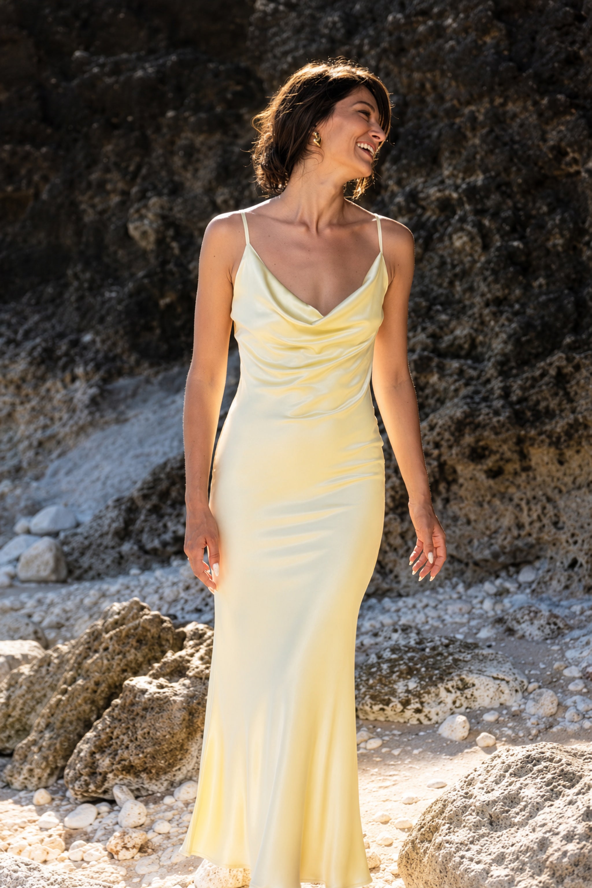 satin slip dress nz Ruby Satin Slip Dress - Women's Fashion